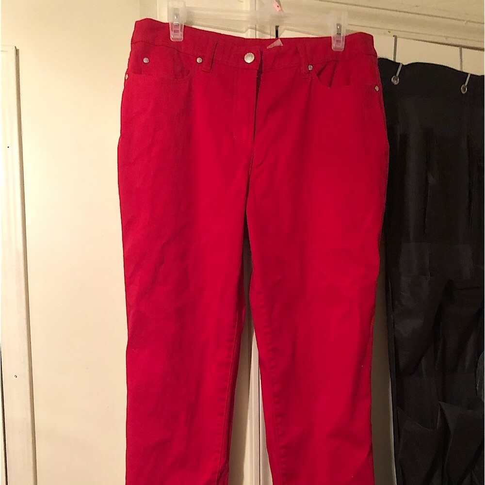 Red jeans,long, size12